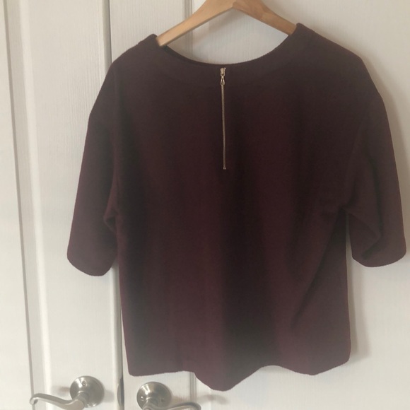 Ann Taylor Cropped wool top SZ LG - Picture 2 of 4